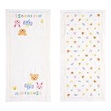 [ミキハウス] MIKIHOUSE 【ミキハウス(ベビー)】 どうぶつ柄 浴用ガーゼタオル２枚セット 46-8206-565 白