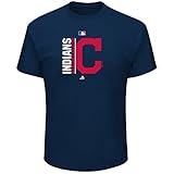 Cleveland Indians Youth AuthenticコレクションチームアイコンTシャツ Youth Medium 10/12
