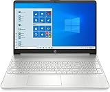 HP 15.6インチフルHDタッチスクリーンノートパソコンPC、Intel Core i5-1035G1プロセッサー、12GB RAM、256GB SSD、Wi-Fi 5、HDMI、ウェブカメラ、Bluetooth、Windows 10ホーム、ナチュラルシルバー、Valinorアクセサリー付き