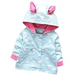 2015 秋冬【JADE Japan】 キッズ フード付きジャケット 雲（80、90、100、110/ブルー、ピンク、イエローグリーン） 女児 女の子 ガール 防寒 かわいい 上着 コート トップス 