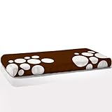 Organic Fitted Stepping Stone Crib Sheet Bark Brown [並行輸入品]