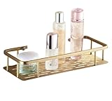 Rozin アンティーク真鍮 化粧品収納ラックバスルーム棚 バスケット壁取り付け