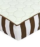 Q Cir Grn/Choco Chang Pad Cover by Bacati [並行輸入品]