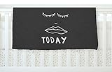 KESS InHouse Vasare Nar Lazy Today Grey Typography Gray Fleece Baby Blanket 40 x 30 [並行輸入品]