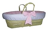 Baby Doll Bedding Reversible Moses Basket Bedding Set, Pink/Lavender by BabyDoll Bedding