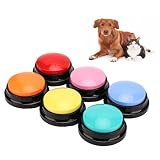 犬用 の録音ボタン、6個トレーニングブザー、ペット 知育 おもちゃ、犬のトークボタン、音声録音ボタン、犬用 ペット用録音ボタン、30秒録音 話すボタン 猫 犬 ペット用