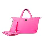 7 A.M. ENFANT Roma Diaper Bag, Neon Pink, Large by 7A.M. Enfant