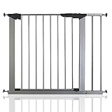 BabyDan Premier True Pressure Fit Baby Safety Stair Gate Silver All Widths (86cm-93.3cm) by BabyDan