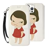 奈良美智 iPhone12 ケース 手帳型 iPhone12Pro ケース 手帳型 iPhone12mini ケース 手帳型 iPhone12Pro max ケース 手帳型 超繊維PUレザー 薄型 軽量 耐衝撃 全面保護 カード収納 財布型 横置きスタンド機能 IP12-6.1/IP12 Pro-6.1 A118