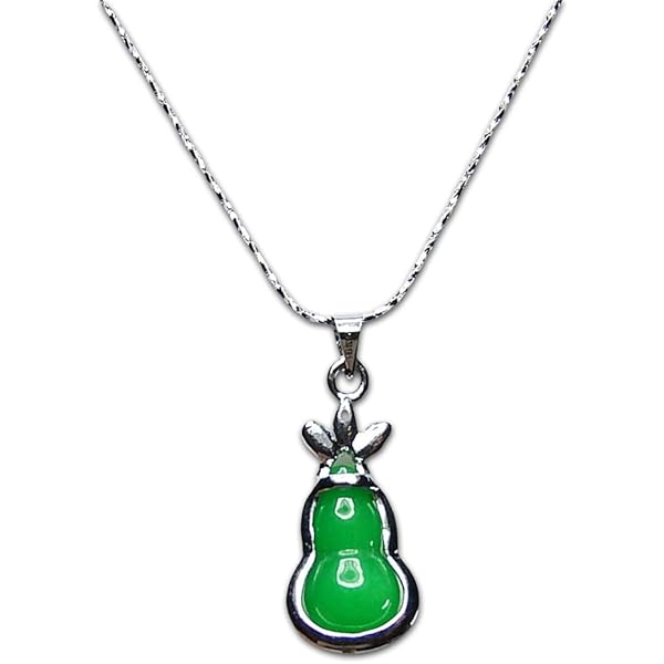 Amazon | [石街] AAAAマレーヒスイ マレー翡翠長しずく形ネックレス