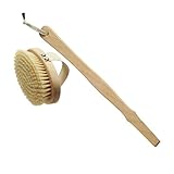 自然な毛取り外し可能なハンドル付きハイドレアロンドンボディブラシ x2 - Hydrea London Body Brush with Natural Bristle Detachable Handl