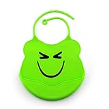 Tonsee 防水くるくるエプロン シリコンビブ ソフトスタイ お食事エプロン