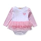 (キッズインタイム)KIDSINTIME ベビー キッズ 子供服 女の子 長袖 ストライプ柄 フリル スカート付き ロンパース カバーオール 80