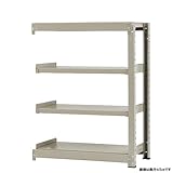 中量棚500kg 連結 幅90×奥行60×高さ120cm 4段 ニューアイボリー 500kg/段