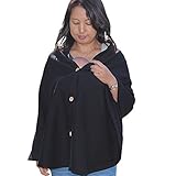 ママポンチョ ママコート 抱っこ紐ケープ 抱っこ おんぶ mtk-c (ブラック)