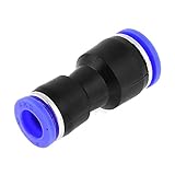 uxcell チューブフィティング クイック継手 プラスチック製ブラック ストレートタイプ 10mm-8mmタイプ