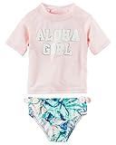 カーターズ Carter's 水着 UPF50+ 紫外線カット ラッシュガード セット Carter's Aloha Girl Rashguard Set 6-9M (67-72cm) [並行輸入品]