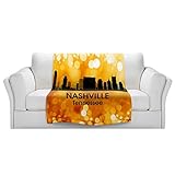 ブランケットウルトラソフトFuzzy 4サイズ！DIANOCHEデザインからby Angelina Vick City lll Nashville TennesseeホームDecor Unique D