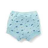 【こどものトイレトレーニングに】おねしょボクサーパンツ　　サックスくるま　サイズ:140