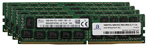 Hynix original 64 GB ( 4 x 16gb )サーバーメモリアップグレードfor HP ProLiant dl380 Gen 9 ddr4 2400 MHz pc4 – 19200 ECC Registeredチップ2rx4 cl17 1.2 V Dram Adamanta