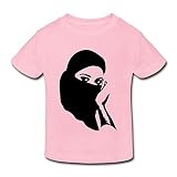 星 ２～６歳子供 半袖 男女兼用 女 イスラム教 太陽 月 オリジナル ティー Tシャツ Pink 5-6 Toddler