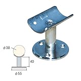 内装用木製丸手すり 丸棒φ38用 直立受用ブラケット NSS-105