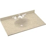 Swanstone vt1b2231 – 050楕円楕円22 " x 31 "シングルボウル洗面化粧台トップ