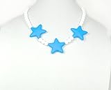 Silli Me Jewels: Wish Upon a Star - 20 Shorter-length Teething Necklace with Beads and Stars for Bab