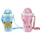 Kesoto 子供ボトル　ストロー付ボトル　持ち運びに便利　6ヶ月以上の赤ちゃん