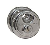 KASP ディスクシリンダー 掛け金付 南京錠 70mmx2個セット K16070D2