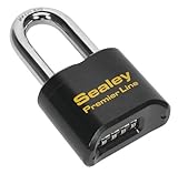 Sealey pl603l 62 mmスチールボディLongシャックルCombination Padlock by Sealey