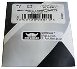 Viking Drill and Tool 02840 Type 240-B Bright Finish Jobber Drill 118 Degree Point HSS Bit (12 Pack)