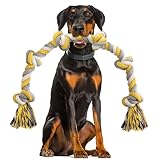 XXL 大型犬 おもちゃ ロープ ６ノット 犬 玩具 ロープ ほぼ壊れない 100cm ストレス解消 100%コットン 犬噛むおもちゃ 丈夫