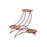 HCHWH ヨーロッパスタイルの花鍛鉄多階建てのバルコニー地上居間室内花棚55 * 65 * 25cm