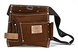 Heritage Leather 495 5-Pocket Suede Leather Nail and Tool Bag [並行輸入品]