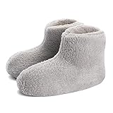 [Adukor] もこもこ ルームシューズ 北欧 冬用 男女兼用 ルームシューズ 冬 あったか かかと付き ルームシューズ 洗える ボア メ
