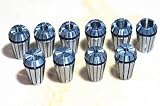 ZJchao ER16 10 PCS Spring Collet Set for for CNC Engraving Machine & milling Lathe Tool [並行輸入品]