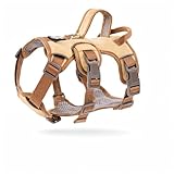 犬用 ハーネス 抜けない ダブルロック 軽量 ソフトハーネス 引っ張り防止 咳き込み防止 反射材付き 小型犬 中型犬 大型犬 対応 散歩用 Maio Benri (ベージューS)