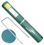 ザバーン防草シート２４０グリーン（１ｍ×５ｍ）とコ型ピン＋ワッシャー各１０個お試しセット