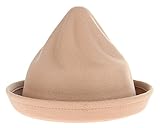 (コ-ランド) Co-land 可愛い 子供用帽子 ハット キッズ とんがり フェルトハット 無地純色 ボーラーハット ベビーキャップ 女の子 男の子 秋冬防寒 カーキ