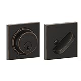 Schlage b60 N Col 716 Single円柱デッドボルトコリンズトリム、Aged Bronze