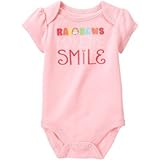 ジンボリー GYMBOREE/ スマイル ボディスーツ ロンパース半袖 0～3ヶ月【並行輸入】