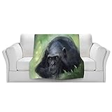 ブランケットウルトラソフトFuzzy 4サイズ！DIANOCHEデザインからbyアレックス・RuizチンパンジーホームDecor Unique Designer芸術的スタイリッシュな寝室アイデアCou