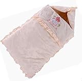 miyare(ミヤレ)ベビーおくるみ 赤ちゃん寝袋 秋冬 厚手 ベルベット　包み込む ぐっすり 寝具　新生児キルト (イエロー)