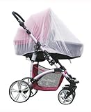 ベビー歩行/旅行/アウトドア抗蚊に刺さベビーカーフルフェイスネット (白) [並行輸入品]