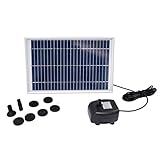 ノーブランド品5Wバッテリーを付けるソーラー水中ポンプ プチ噴水 噴水の最大高さ45cmまで　遠心ポンプ 静音 ブラシレスモーター 池ポンプ