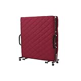 ベッド 折りたたみ 折りたたみベッド 高反発 ウレタン メッシュ メッシュ生地 折りたたみベッド 高反発ウレタン (ワインレッド, シングル)