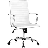 Artiss Ergonomic Office Chair Fabric Computer Desk Chairs with Tilt Adjustment and Adjustable Seat Height, with Mid Back and 