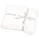 【KASHWERE】カシウェア スローブランケット 単色 BLANKET SOLID THROW T-30-01-52 ホワイト カシミアのようなソフトな肌触り！ギフトにも是非 [並行輸入品]