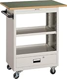 ＴＲＵＳＣＯ　ツールワゴン　６００Ｘ４００　深型１引出　天板付　Ｗ【NTS601TW】 (販売単位：1台)